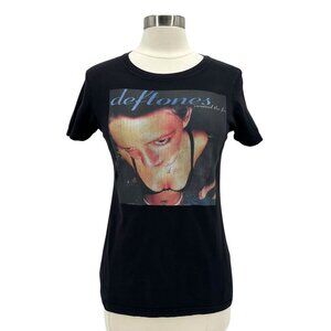 Next Level Deftones Womens Medium Top Around The Fur Graphic Black T-Shirt